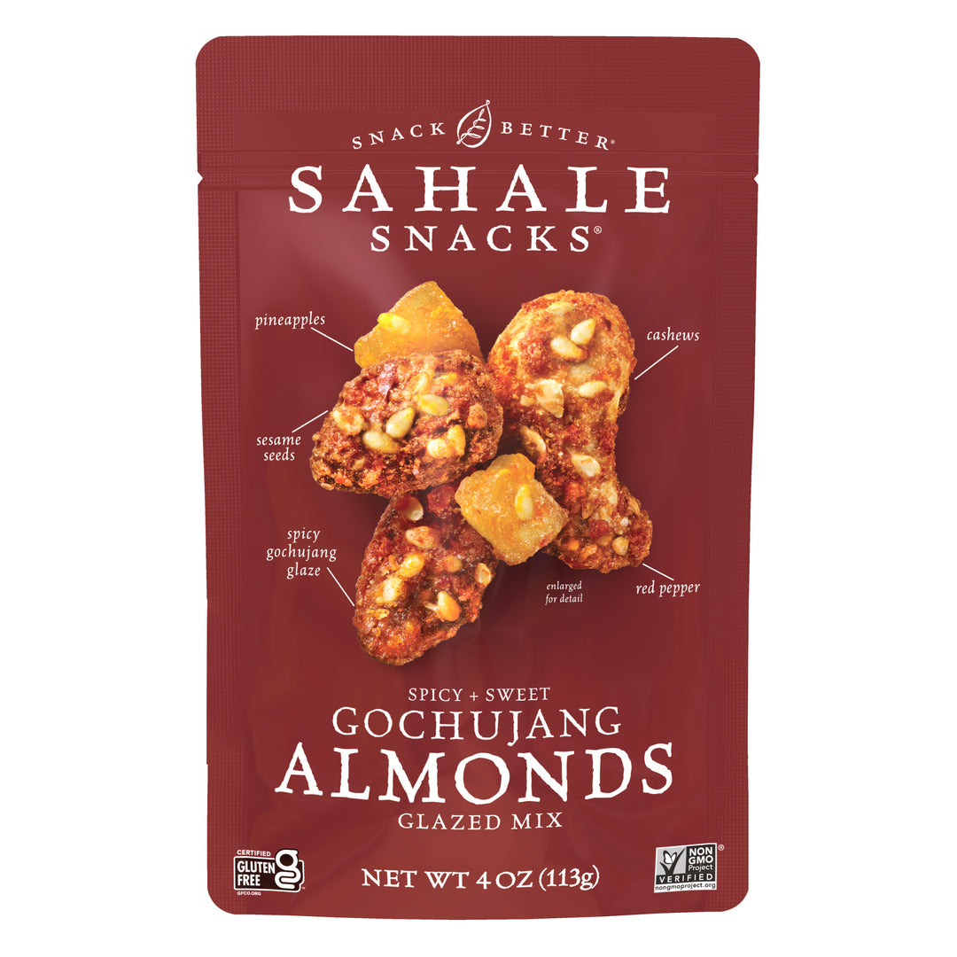 Spicy + Sweet Gochujang Almonds Glazed Mix